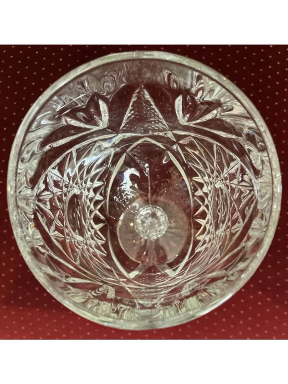 Set Of 2 Libbey Hobstar Water Glasses/Goblets 7 1/4”